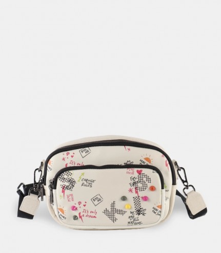 Bolso bandolera 261232 blanco Pepe Moll