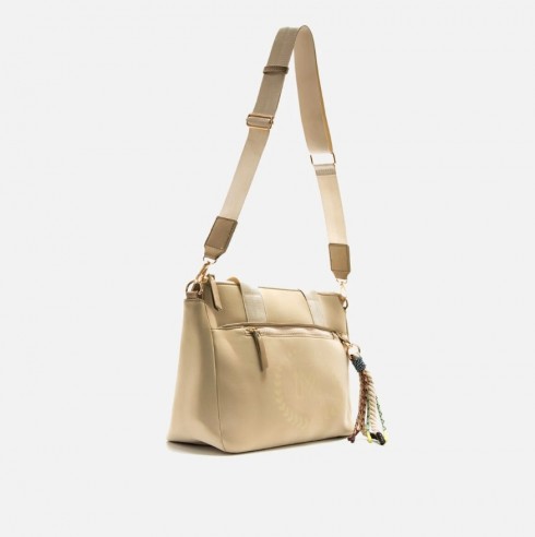 Bolso de hombro/bandolera LINCE beige...