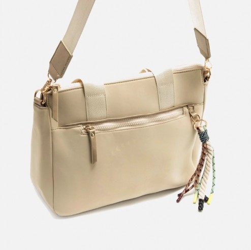 Bolso de hombro/bandolera LINCE beige...