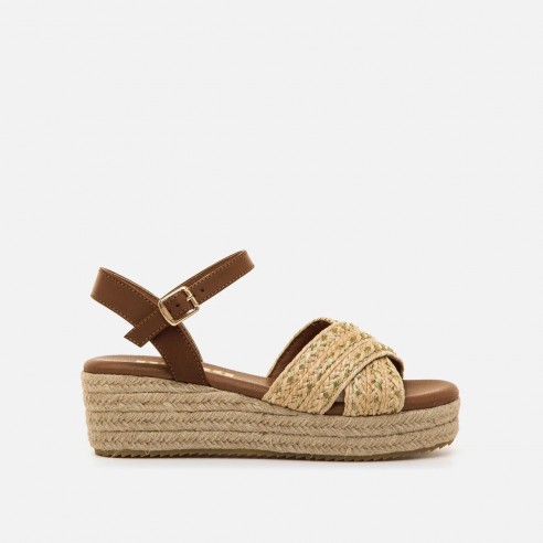 Sandalias de cuña LITA beige Mustang