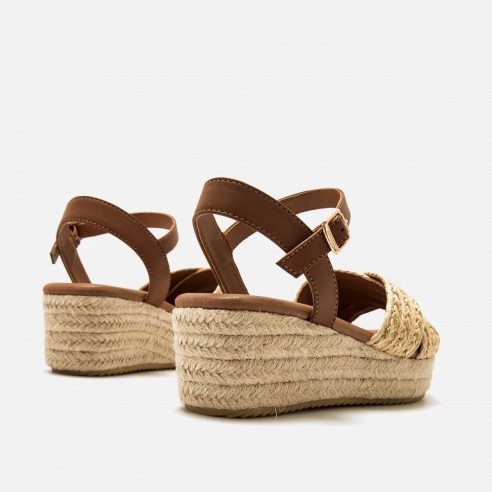 Sandalias de cuña LITA beige Mustang