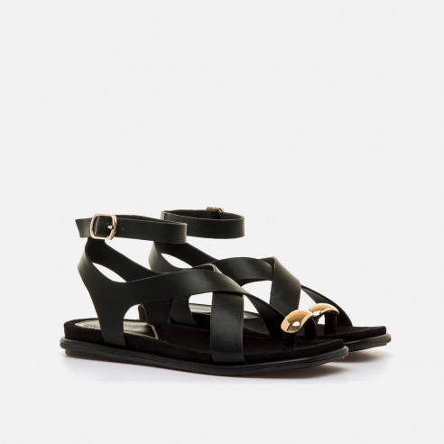 Sandalias planas BALLAO negro Mariamare