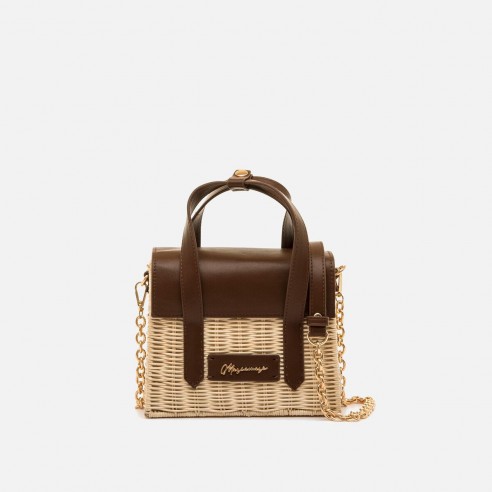 Bolso de mano/bandolera ATUNA marron...