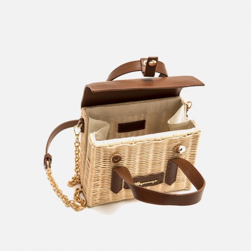 Bolso de mano/bandolera ATUNA marron...