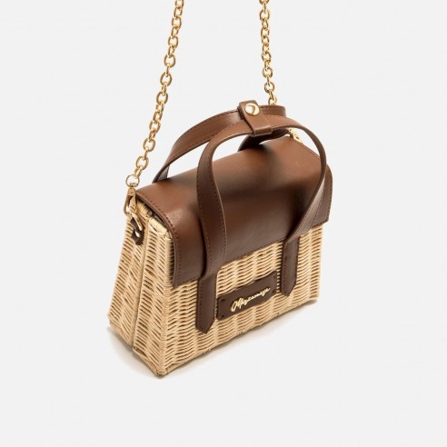 Bolso de mano/bandolera ATUNA marron...