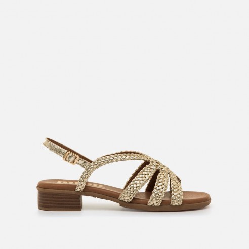 Sandalias planas INES dorado Mustang