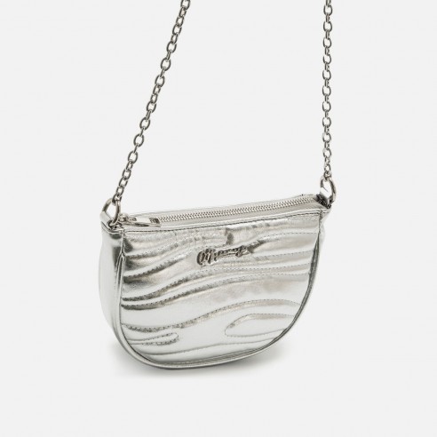 Bolso bandolera SECO plata Mariamare