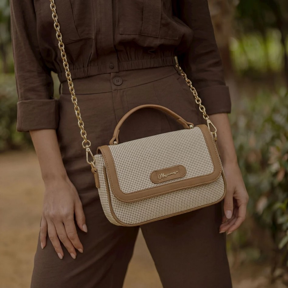 Bolso bandolera FRIO marron...